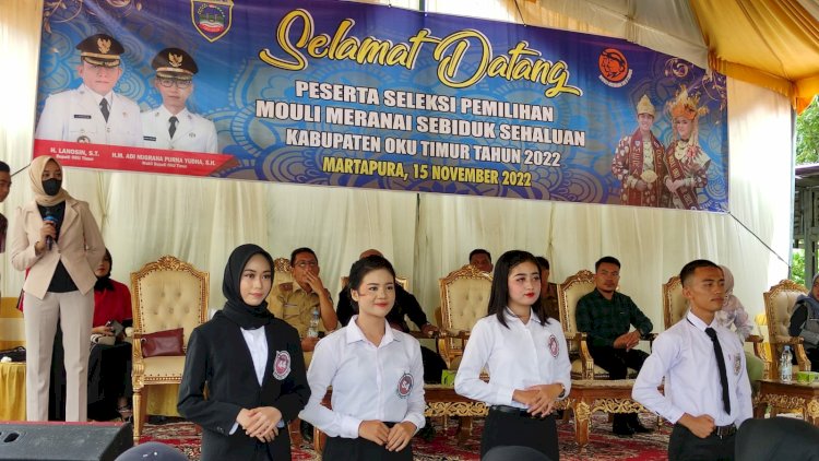 Puluhan peserta ikuti seleksi bujang gadis OKU Timur/ist.