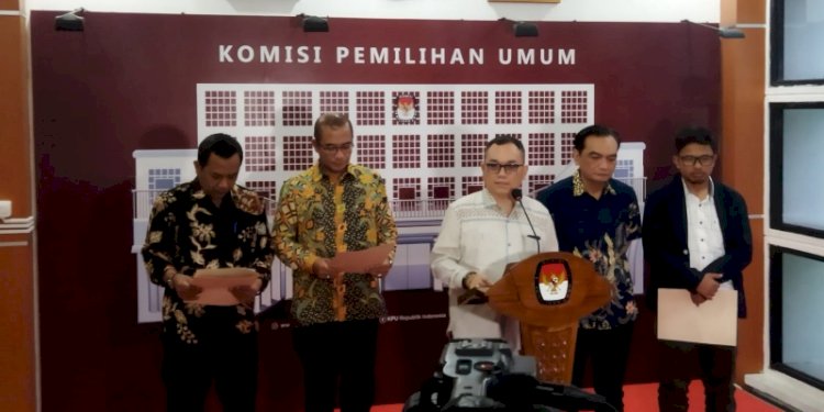 Anggota KPU RI, Parsadaan Harahap, dalam jumpa pers di Kantor KPU RI, Jalan Imam Bonjol, Menteng, Jakarta Pusat/Net