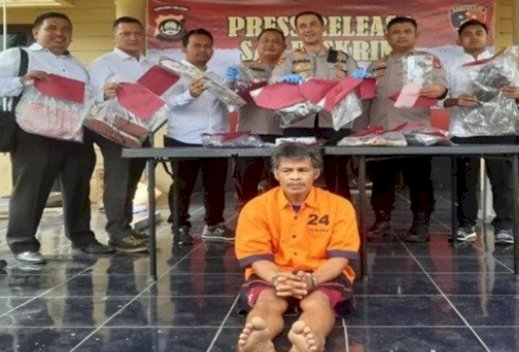 Polres Ogan Ilir  saat press realese di Halaman Mapolres Ogan Ilir/ist