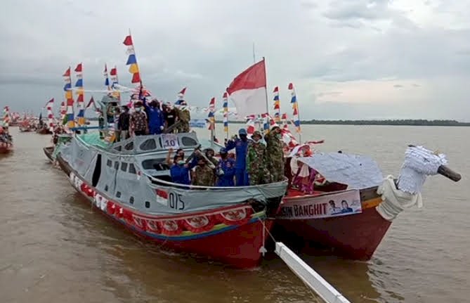 Festival Kapal Nelayan hias Sungsang 3, bakal digelar, kegiatan akan berlangsung selama dua hari dimulai Sabtu (17/11)  dan puncak festival perahu hias berlangsung di Minggu (18/11).(ist/rmolsumsel.id)