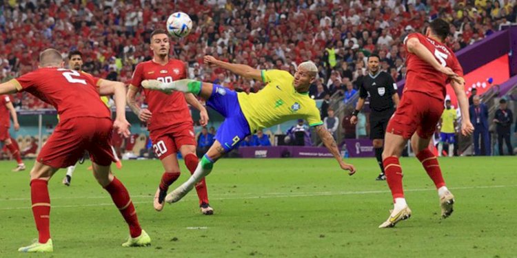 Richarlison borong dua gol saat Brazil sukses mengalahkan Serbia/net