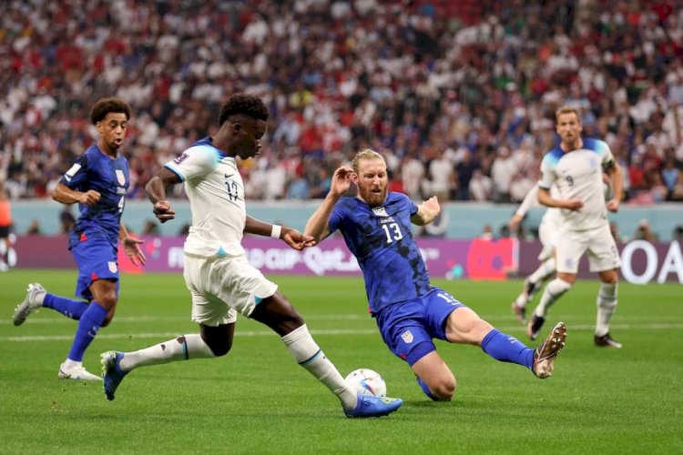 Laga matchday kedua Piala Dunia antra Inggris vs Amerika berakhir imbang tanpa gol/net