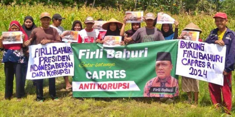 Kelompok petani di Kabupaten Bone Bolango, Provinsi Gorontalo, mendeklarasikan Ketua KPK Firli Bahuri sebagai tokoh calon presiden/Ist