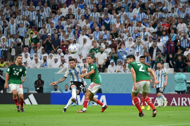 Enzo Fernandez berhasil mencetak gol ke gawang Meksiko sekaligus membawa Argentina meraih kemenangan/net