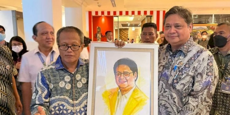 Menteri Koordinator Bidang Perekonomian, Airlangga Hartarto saat menutupan Rapimnas Kadin Indonesia/Net