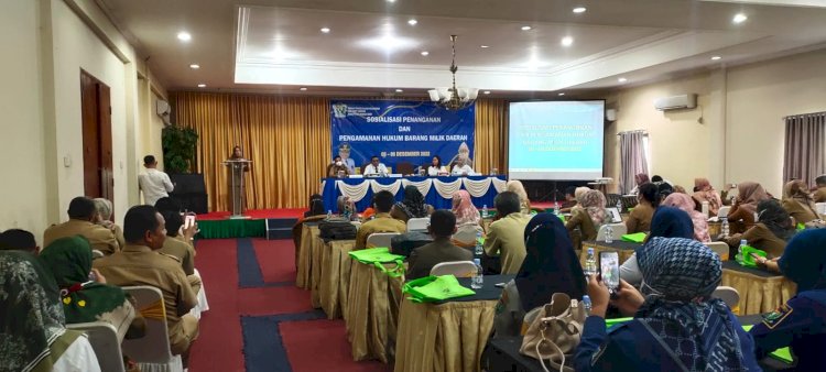 Ratusan ASN Muara Enim ikuti Sosialisasi tentang Penanganan dan Pengamanan Hukum Barang Milik Daerah di Hotel Griya Serasan Sekundang Muara Enim/Noviansyah.
