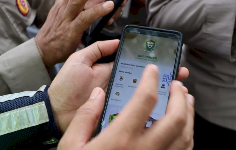 Sosialisasi aplikasi “Smart City Dulur Kito” kepada Personel Polres Muara Enim/ist