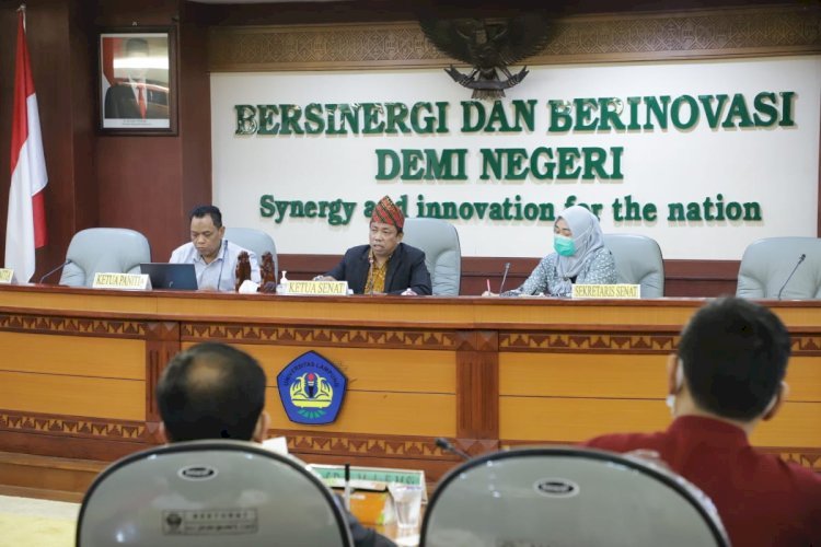 Senat Universitas Lampung (Unila) menggelar rapat penetapan bakal calon rektor Unila periode 2023-2027