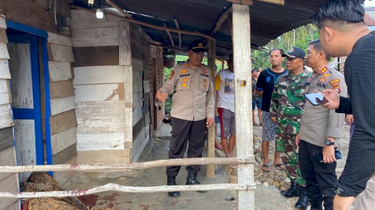 Aparat kepolisian mendatangi tempat kejadian perkara/ist