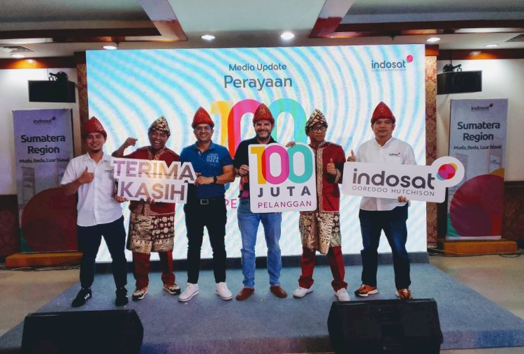 Indosat Ooredoo Hutchison (IOH) merayakan pencapaian 100 juta pelanggan selulernya/ist