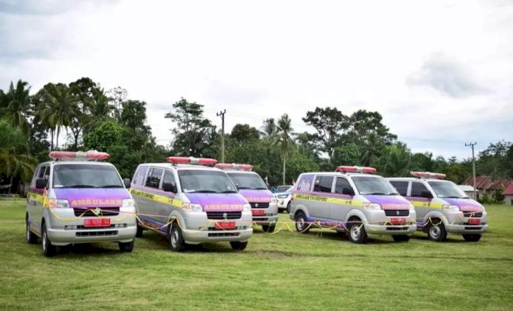 Mobil ambulan yang diserahkan Bupati Kabupaten Musi Rawas/ist
