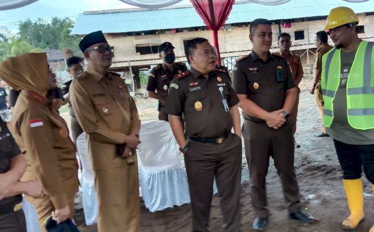Bupati Penukal Abab Lematang Ilir (PALI) DR Ir H Heri Amalindo, MM menargetkan pembangunan Kantor Kejaksaan Negeri PALI selesai pada tahun 2023/ist