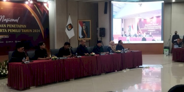  Rapat Pleno Terbuka Rakapitulasi Nasional Hasil Verifikasi Parpol Calon Peserta Pemilu 2024/RMOL