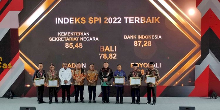 Ketua KPK RI Firli Bahuri saat merilis hasil SPI tahun 2022/Ist