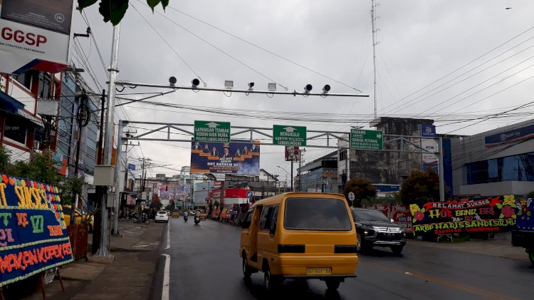 Lima titik kawasan kota Lubuklinggau, Sumatera Selatan kini telah terpasang kamera Electronic Traffic Law Enforcement (ETLE) . (ist/RmolSumsel.id)
