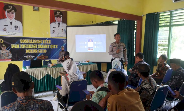 Sosialisasi ETLE di Kecamatan Jayaloka, Kabupaten Musi Rawas/ist