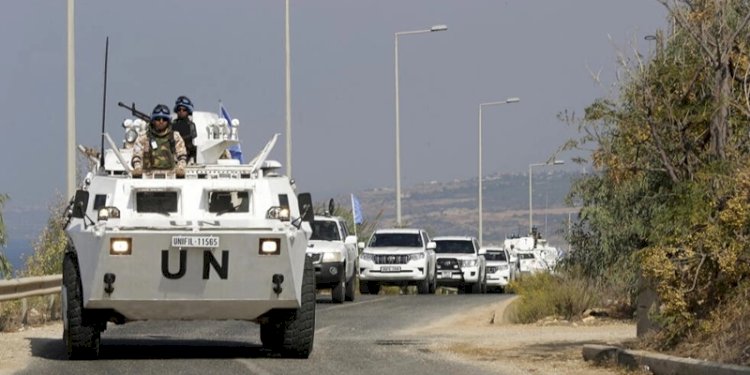Konvoi tentara di kota Naqura di Lebanon selatan pada 27 Oktober 2022/Net