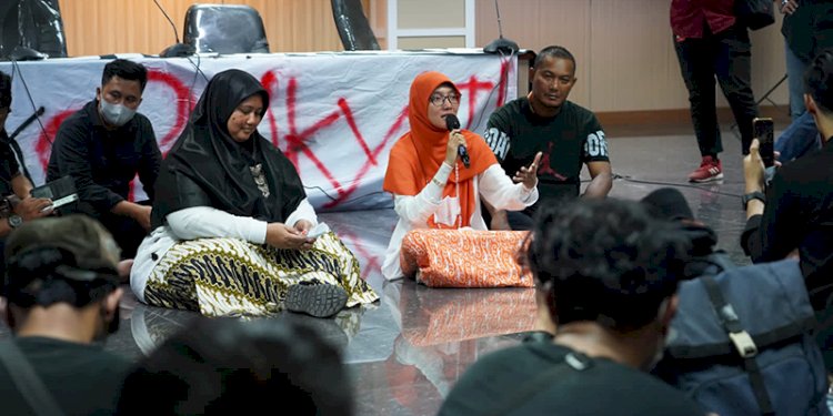 Anggota DPRD Kota Bogor menerima perwakilan mahasiswa yang aksi menolak KUHP/Net