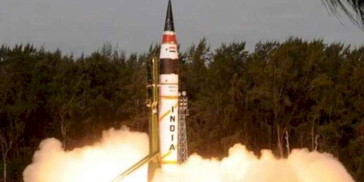Peluncuran Rudal Balistik Agni -V pada Kamis (15/12)/Net