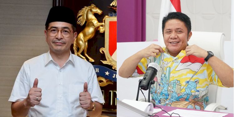 Kolase Foto Ketum KADIN Arsjad Rasjid dan Gubernur Sumsel Herman Deru/ist