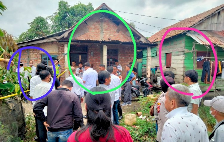 Lokasi rumah korban yang berdampingan dengan rumah pelaku/ist