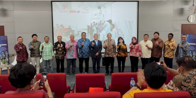 Foto bersama pembicara Korea-ASEAN Solidarity Initiatives: Epicentrum of Peace and Prosperity in The Indo-Pasific, Universitas Pertamina/RMOL