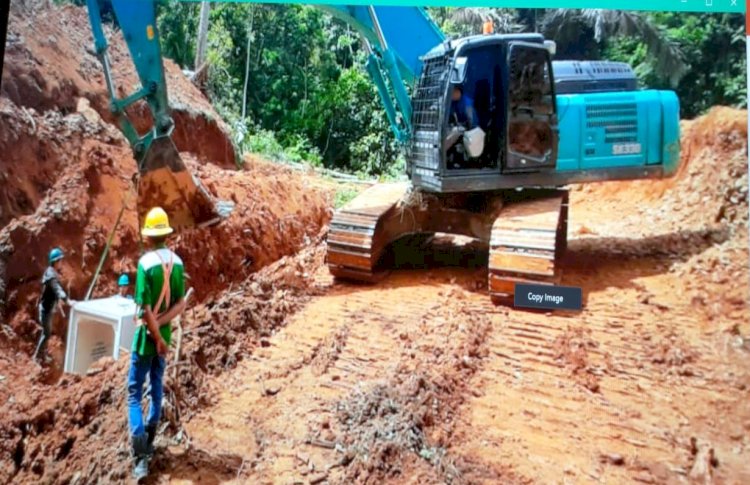 Lokasi proyek pembuatan jalan angkutan semen oleh PT Semen Baturaja/repro
