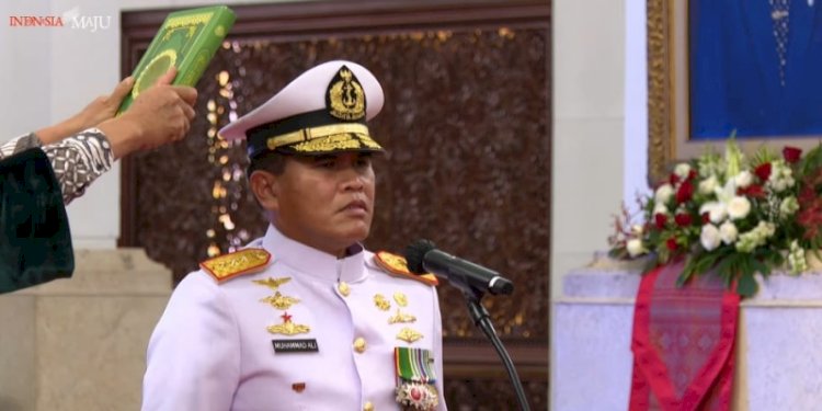 Laksdya Muhammad Ali sumpah jabatan sebagai Kepala Staf Angkatan Laut (KSAL)/Net