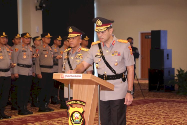 Sertijab Wakapolda Sumsel dari Irjen Pol Rudi Setiawan ke Brigjen Pol M Zulkarnain/ist.