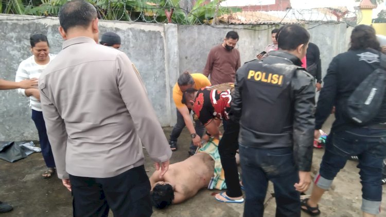 Robert residivis yang mengamuk saat dilumpuhkan polisi dengan dua tembakan. (dok. Polisi)