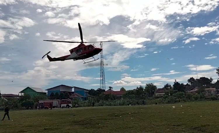 Kapolda saat tiba di lapangan Talang Jawa, Kecamatan Tebing Tinggi, Empat Lawang/ist