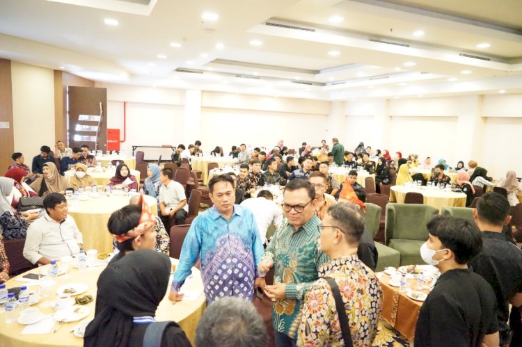 Acara pelantikan kepengurusan IKPM Empat Lawang sekaligus acara silaturahmi IKL 4L Jogyakarta di Ballroom Cavinton Hotel, Yogyakarta, Minggu (8/1/2023)/ist