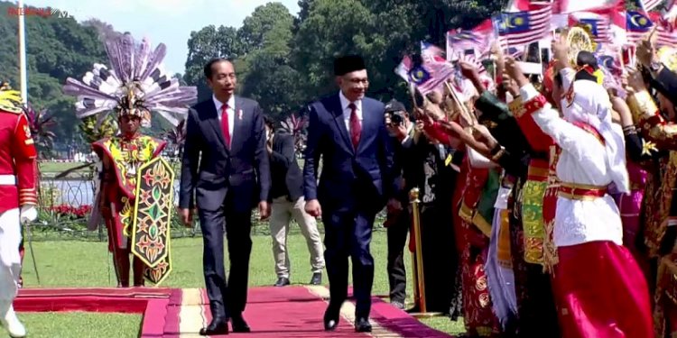 Presiden RI Joko Widodo menerima kunjungan Perdana Menteri Malaysia Anwar Ibrahim di Istana Bogor pada Senin, 9 Januari 2023/Repro