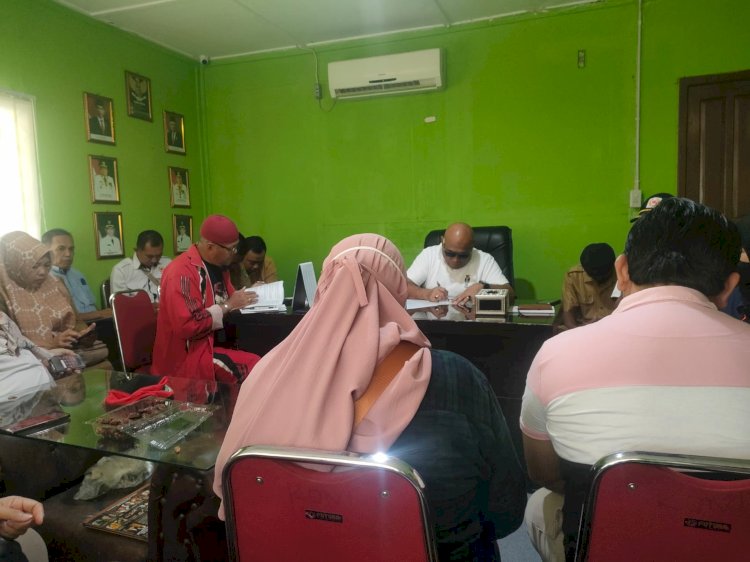 Suasana rapat Pengurus KONI PALI dengan agenda persiapan Porprov Lahat. (eko jurianto/rmolsumsel.id)