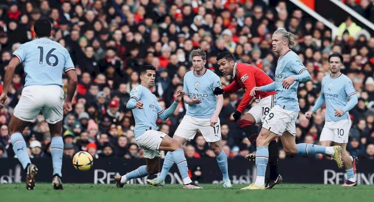 Manchester United berhasil megamankan tiga poin atas tamunya Manchester City/net 