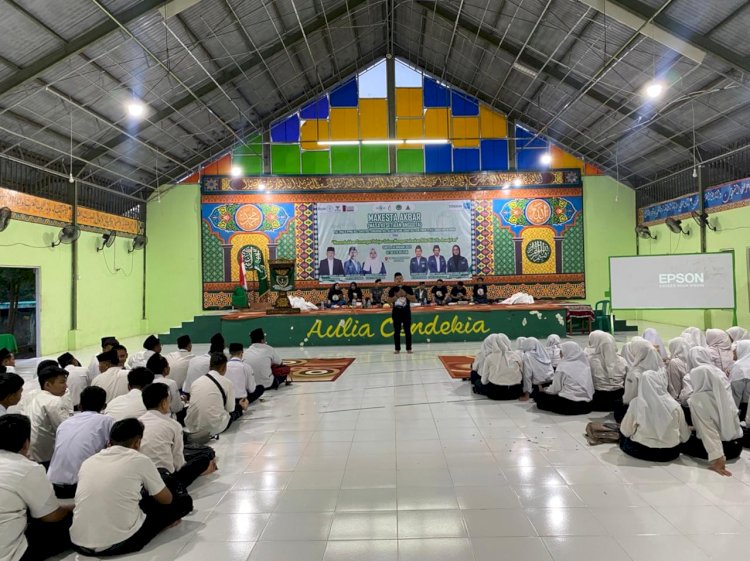 Kegiatan Makesta Akbar yang digelar GMC Sumsel bekerja sama dengan IPNU Palembang di Kampus A Ponpes Aulia Cendikia. (ist/rmolsumsel.id)