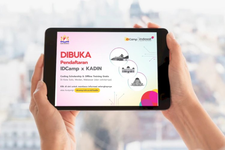 Pendaftaran program beasiswa belajar coding yang digelar KADIN dan Indosat Ooredoo Hutchison. (ist/rmolsumsel.id)