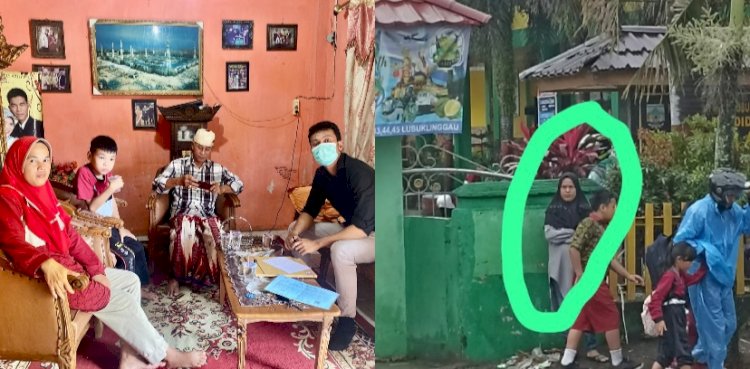 Geger pesan berantai via Whatsapp mengenai penculikan anak ternyata tidak benar. Polisi saat melakukan pengecekan dan mendatangi rumah Ibu Sisi.(foto Istimewa)