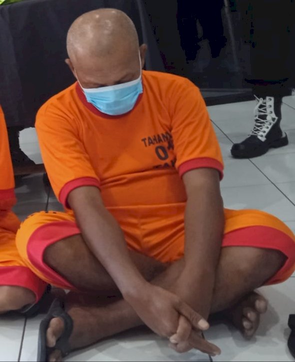 Tersangka Aprizal Ependy alias Sumek ditangkap Satres Narkoba Polres Lubuklinggau.(foto Istimewa)