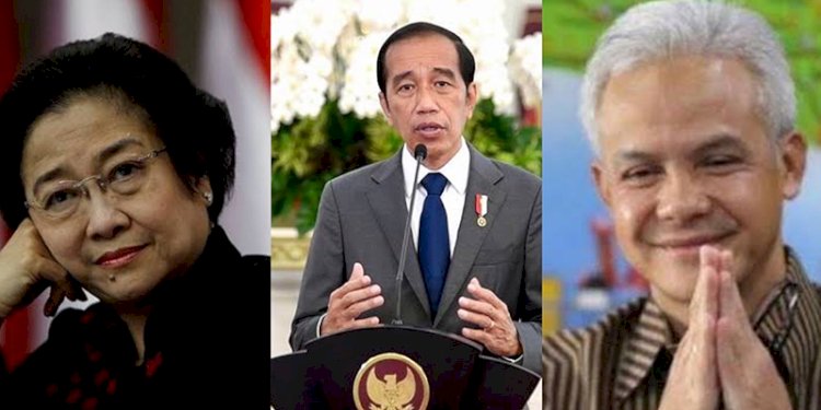 Megawati Soekarnoputri-Joko Widodo-Ganjar Pranowo/Repro