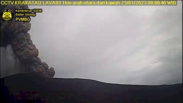 Gunung anak krakatau pantauan PVMBG/laman magma.esdm.go.id