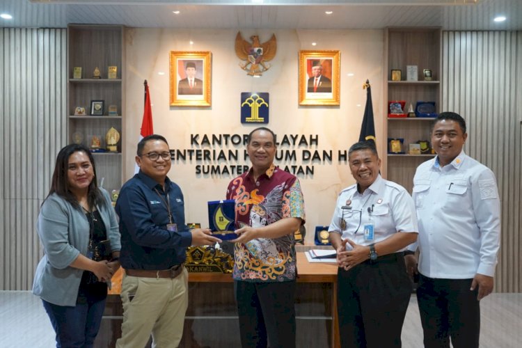 Kakanwil Kemenkumham Sumsel Ilham Djaya menyambut baik kedatangan Pemimpin Wilayah Palembang/RCEO/ist