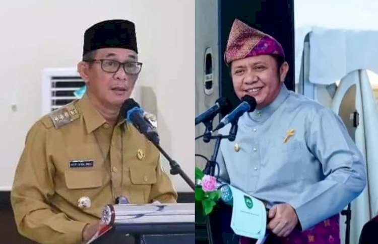 Bupati PALI Dr Heri Amalindo dan Gubernur Sumatera Selatan Herman Deru/kolase