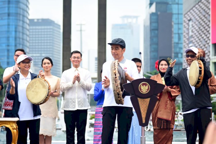 Jokowi saat memberikan sambutan Kick-Off Keketuaan ASEAN Indonesia 2023/ist