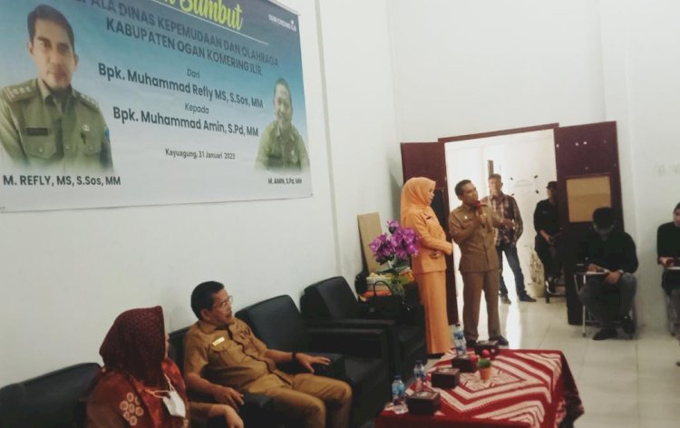 Serah terima jabatan Dispora OKI/ist