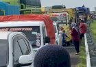 Mobil Rusak Bikin Macet Panjang, Hindari Lewat Jalan Tol Kayuagung-Palembang 