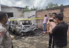 Diduga Korsleting Listrik, Mobil ASN di Lubuklinggau Hangus Terbakar