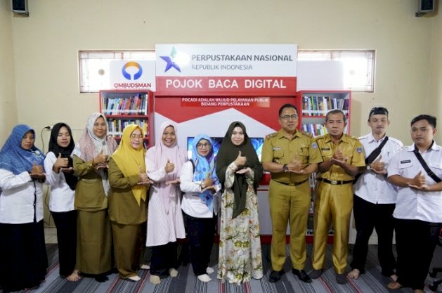 TP PKK OKU Timur menghadirkan Pojok Baca Digital di kantornya yang beralamat di Jalan Merdeka Martapura/ist