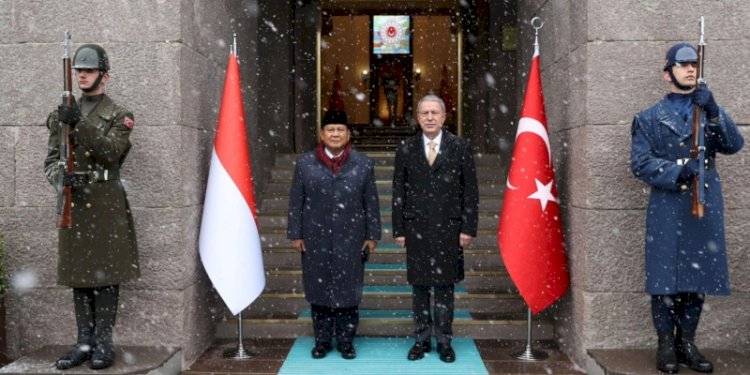 Menteri Pertahanan RI, Prabowo Subianto dan Menteri Pertahanan Turki, Hulusi Akar/Ist
