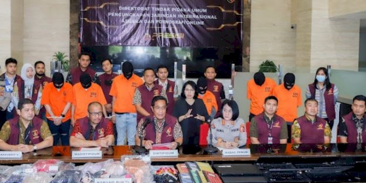 Tim Badan Reserse Kriminal (Bareskrim) Polri berhasil membongkar operasi sebuah aplikasi bermuatan pornografi jaringan internasional/Ist